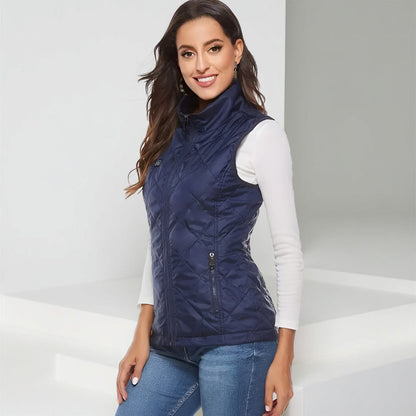 Womens Electric Heated Vest | Rechargeable Battery Heating Gilet For Winter Outdoor Warmth