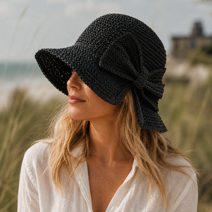 Bruna Woven Straw Sun Hat
