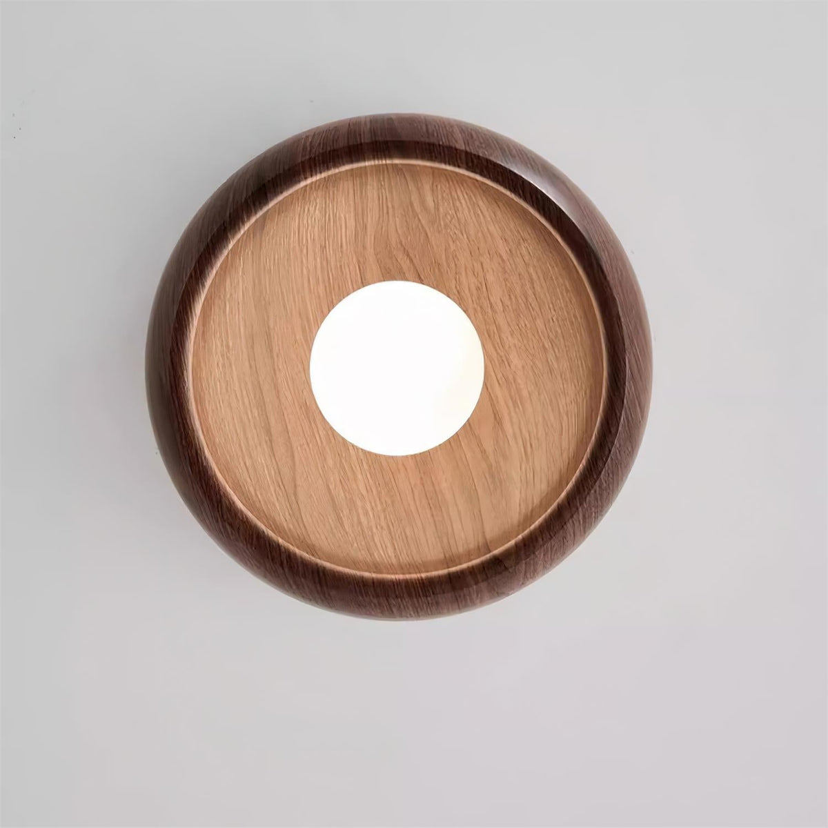 Elmvane Ceiling Lamp | Minimalist Modern Wooden LED Fixture For Bedrooms and Quiet Home Studies
