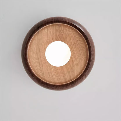 Elmvane Ceiling Lamp | Minimalist Modern Wooden LED Fixture For Bedrooms and Quiet Home Studies