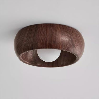Elmvane Ceiling Lamp | Minimalist Modern Wooden LED Fixture For Bedrooms and Quiet Home Studies