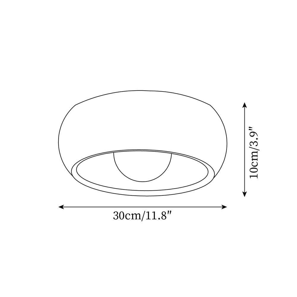 Elmvane Ceiling Lamp | Minimalist Modern Wooden LED Fixture For Bedrooms and Quiet Home Studies