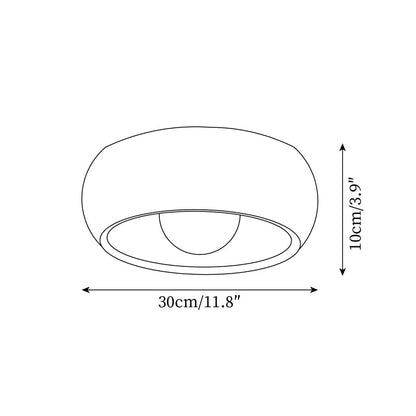 Elmvane Ceiling Lamp | Minimalist Modern Wooden LED Fixture For Bedrooms and Quiet Home Studies