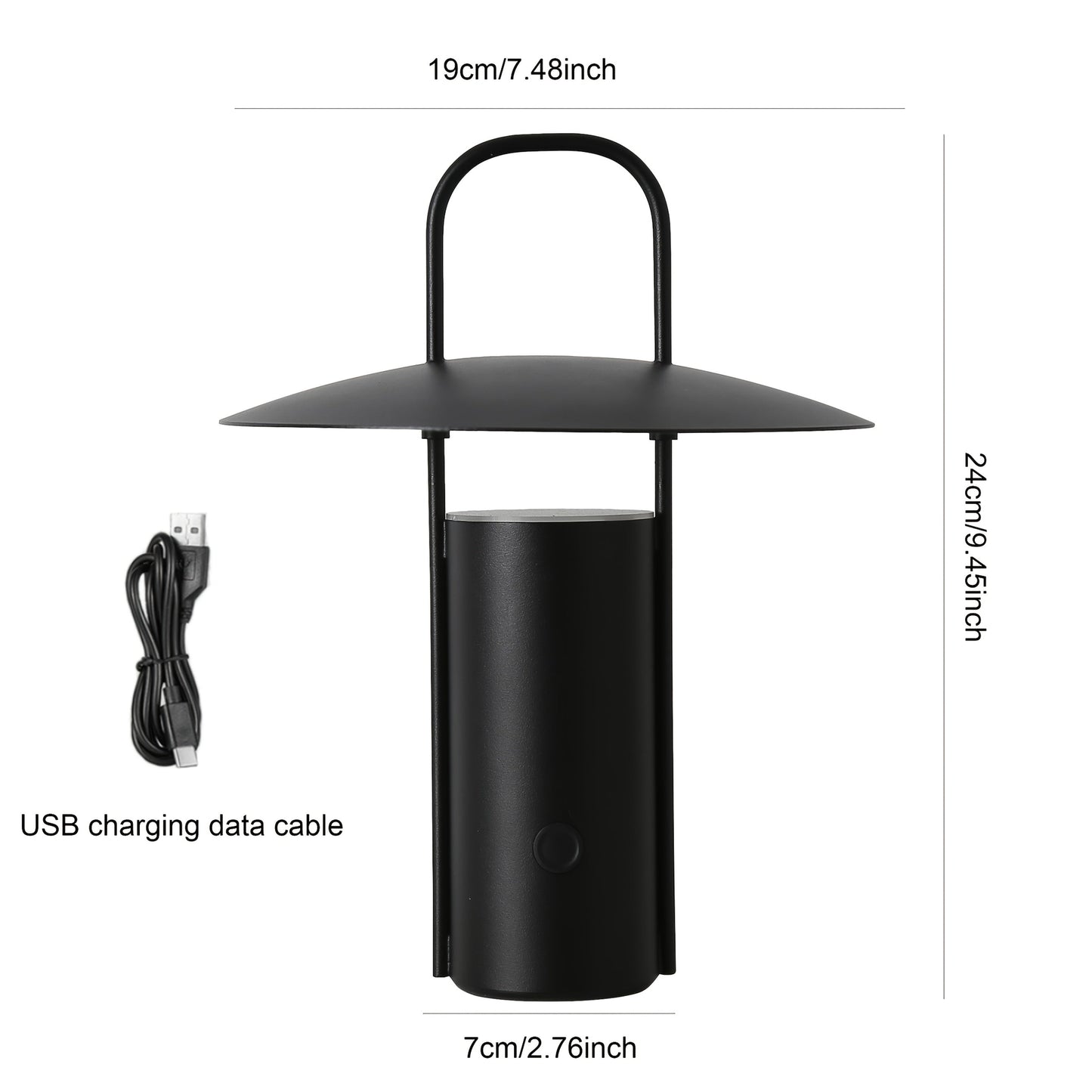 Wireless LED Touch Lamp | USB Rechargeable Cordless Metal Table Light For Any Room In A House