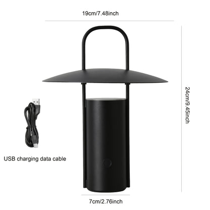 Wireless LED Touch Lamp | USB Rechargeable Cordless Metal Table Light For Any Room In A House