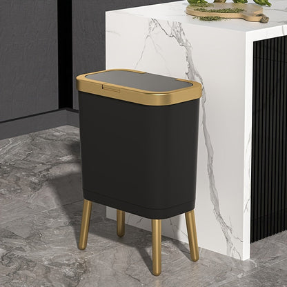 15L Odour Sealing Trash Can With Elevated Legs | Modern Waste Bin For Kitchens and Bathrooms