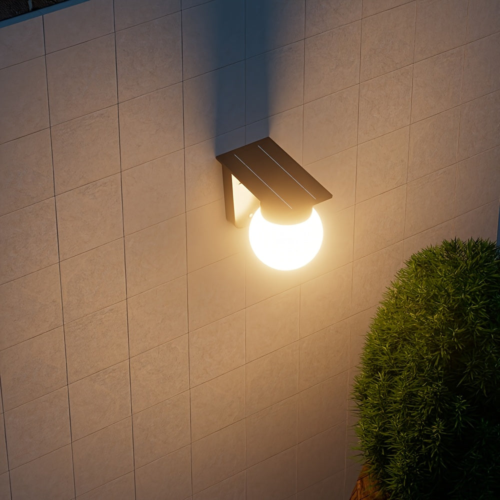 Solar Globe LED Wall Light | Dimmable Outdoor Globe Lamp With No Wiring Or Mains Supply Required