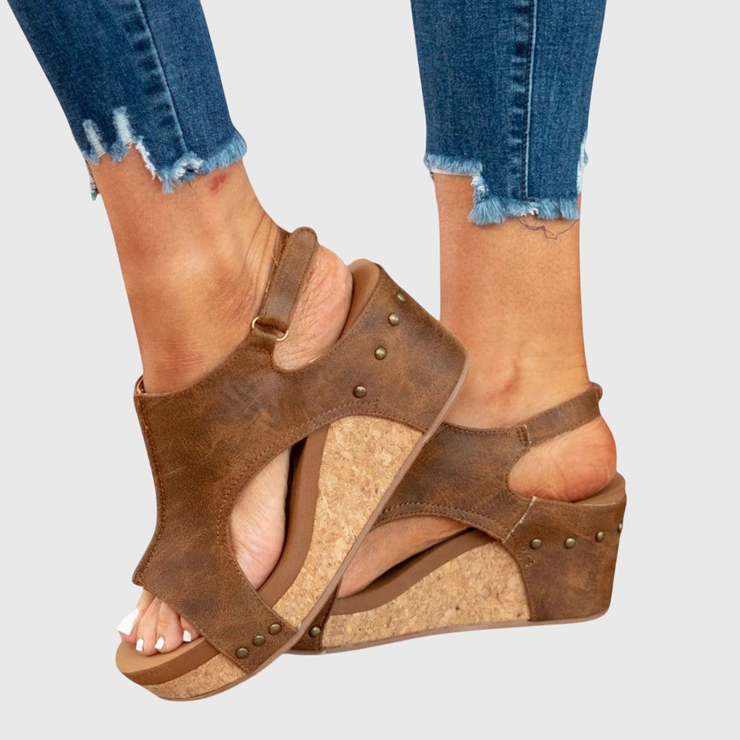 Adela Cushioned Comfort Flat Sandals
