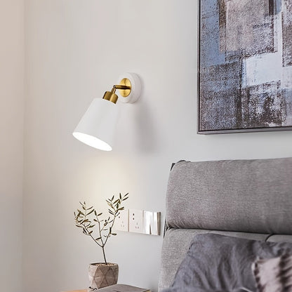Modern Metal Wall Sconce Light | Adjustable Bedroom and Living Room Wall Lamp In Cast Iron