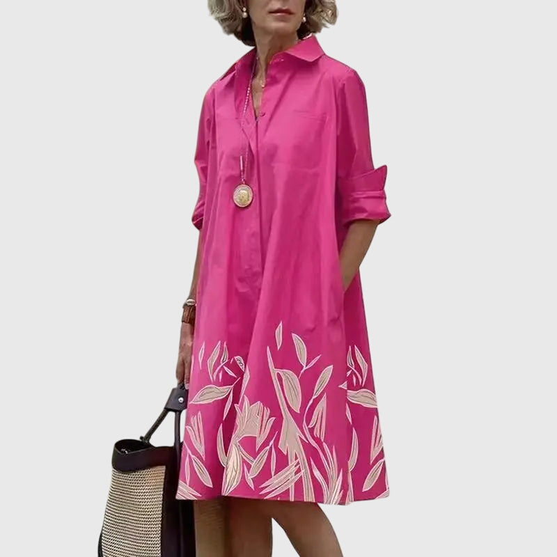Paige Relaxed Midi Dress with Pockets