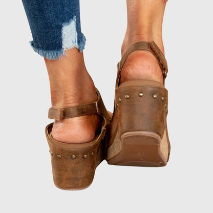 Adela Cushioned Comfort Flat Sandals