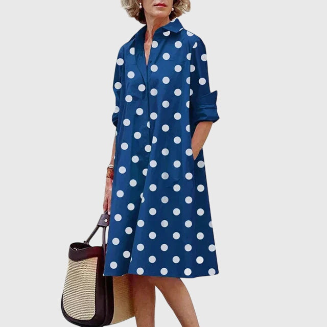 Paige Relaxed Midi Dress with Pockets