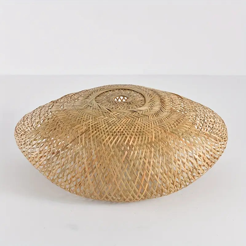 Rattanova Handwoven Rattan Pendant | Bohemian Woven Lampshade For Kitchens and Living Rooms