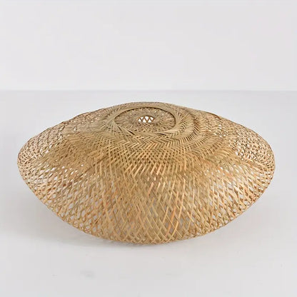 Rattanova Handwoven Rattan Pendant | Bohemian Woven Lampshade For Kitchens and Living Rooms