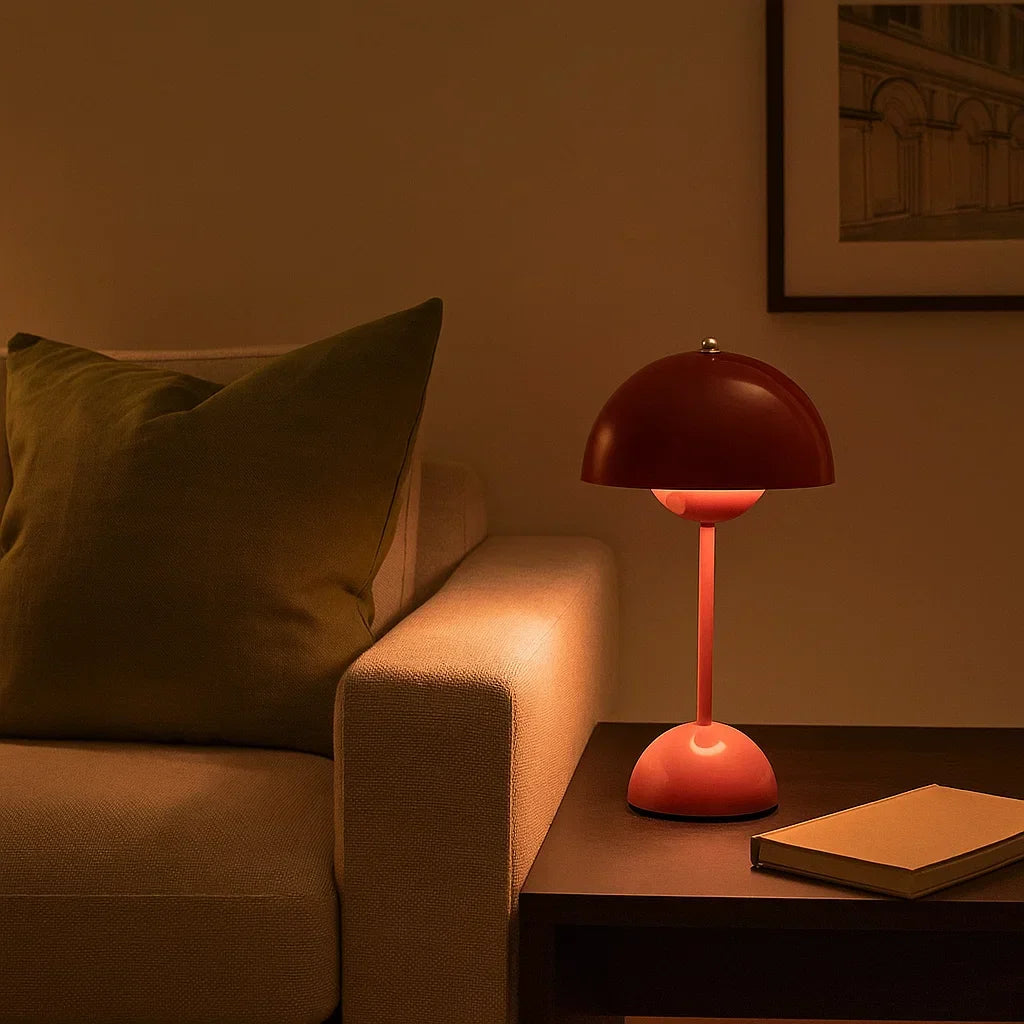 Modern Touch Table Lamp | Scandinavian Design Bedside Light With Tap Control For Bedroom Tables