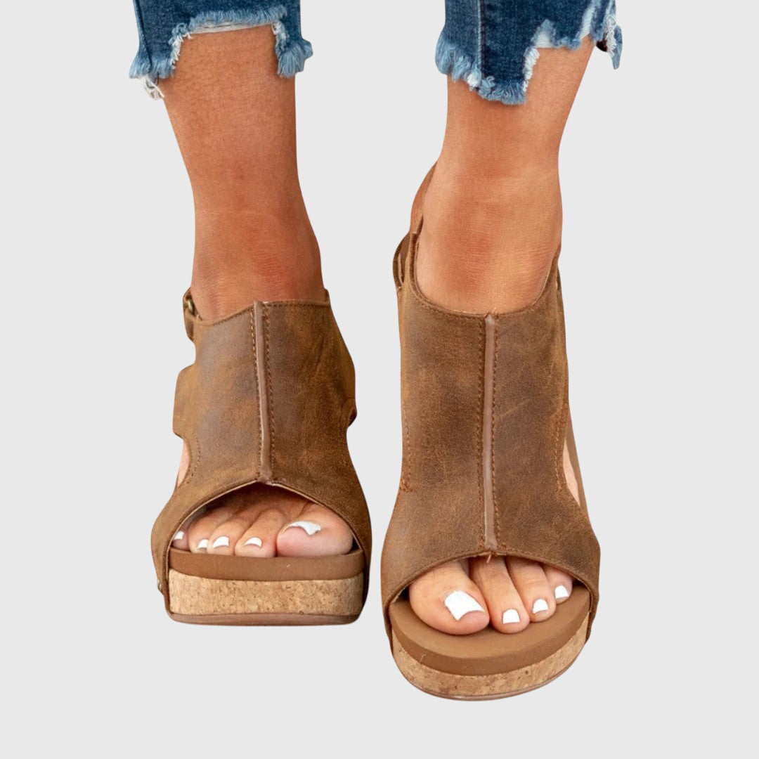 Adela Cushioned Comfort Flat Sandals