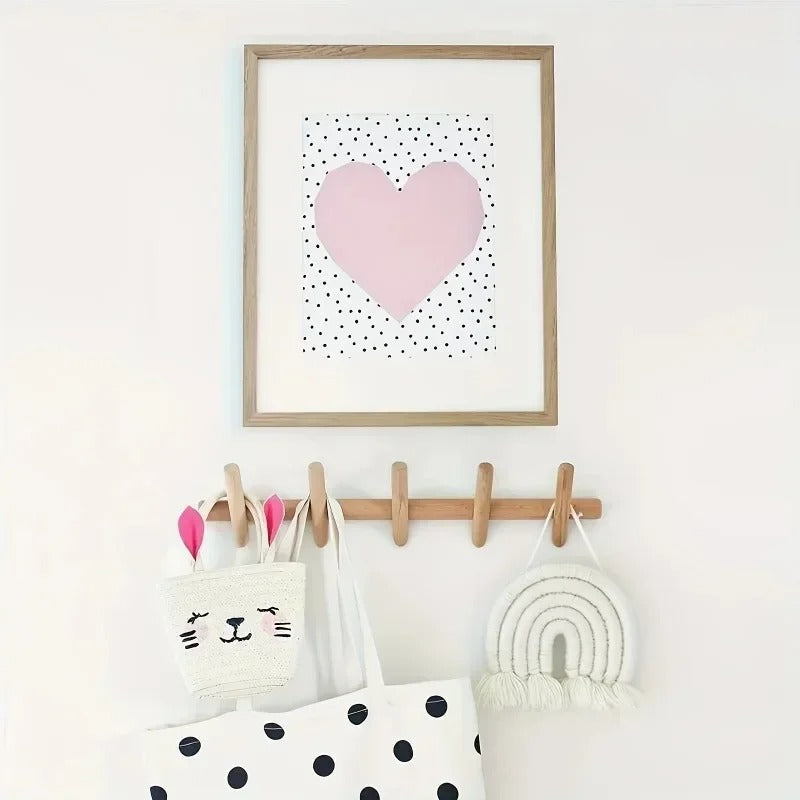 Aveley Wall Rack | Solid Oak Wall Mounted Organiser For Hallways, Kitchens and Home Bathrooms