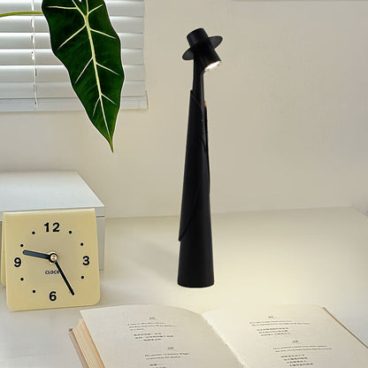 Rechargeable LED Hat Lamp | Creative Touch Desk Light For Bedsides, Shelves and Windowsills