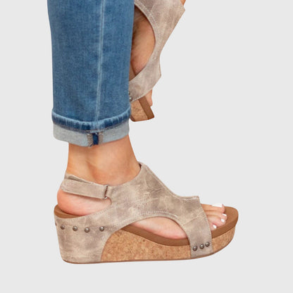 Adela Cushioned Comfort Flat Sandals