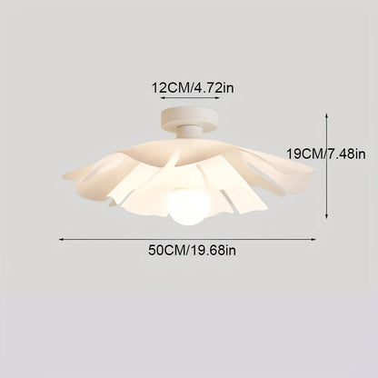 Rose Petal Ceiling Light | Modern Semi Flush Sculpted Flower Design In Three Different Sizes