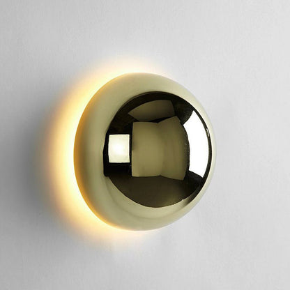 Bauhaus Eclipse Wall Lamp | Modern Art Light In Two Diameters and Three Polished Metal Finishes