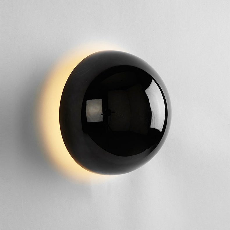 Bauhaus Eclipse Wall Lamp | Modern Art Light In Two Diameters and Three Polished Metal Finishes