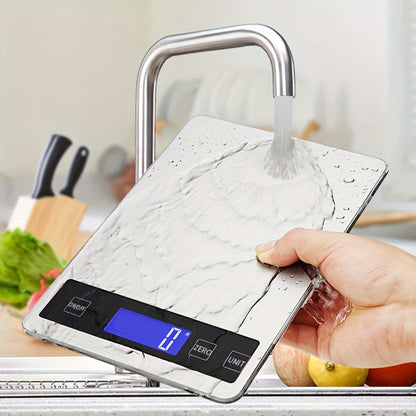 15kg Digital Kitchen Scale | USB Rechargeable Precision Food Weighing Scale For Home Baking