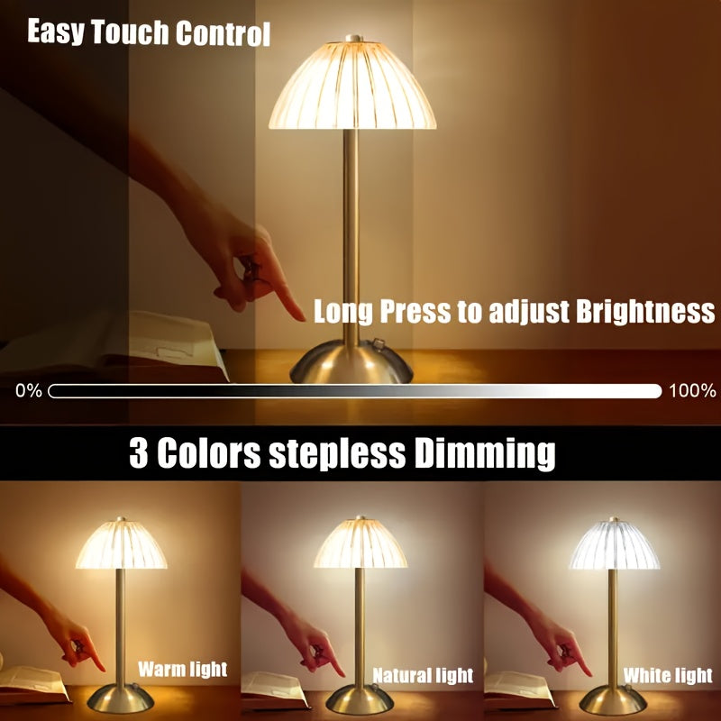 Golden Touch Table Lamp | USB Rechargeable Cordless Light In Gold, Black and White Finishes