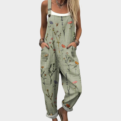 Wren Printed Wide-Leg Jumpsuit