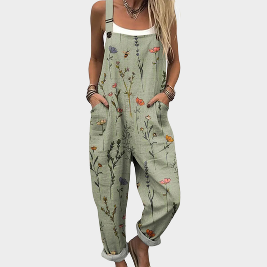 Wren Printed Wide-Leg Jumpsuit