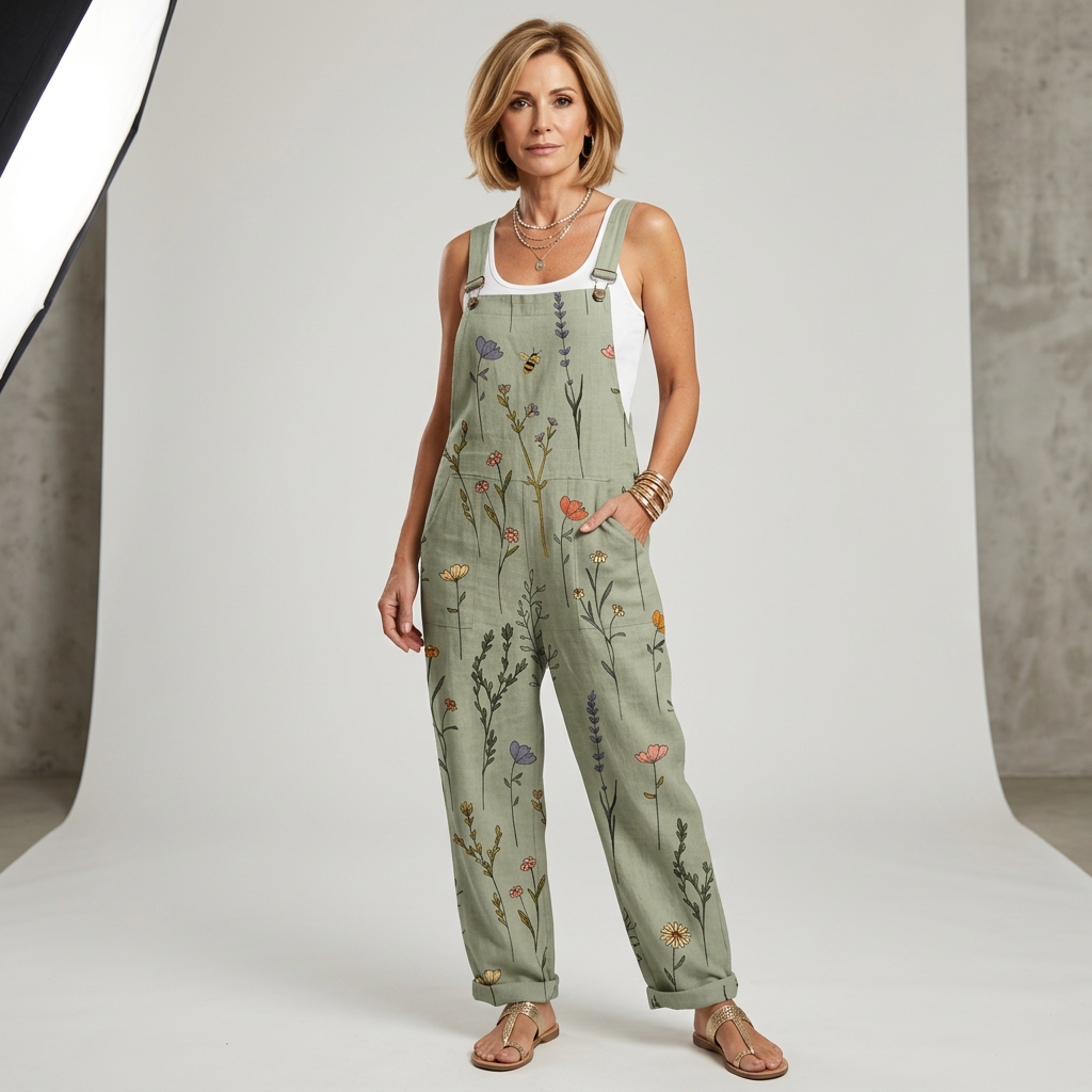 Wren Printed Wide-Leg Jumpsuit