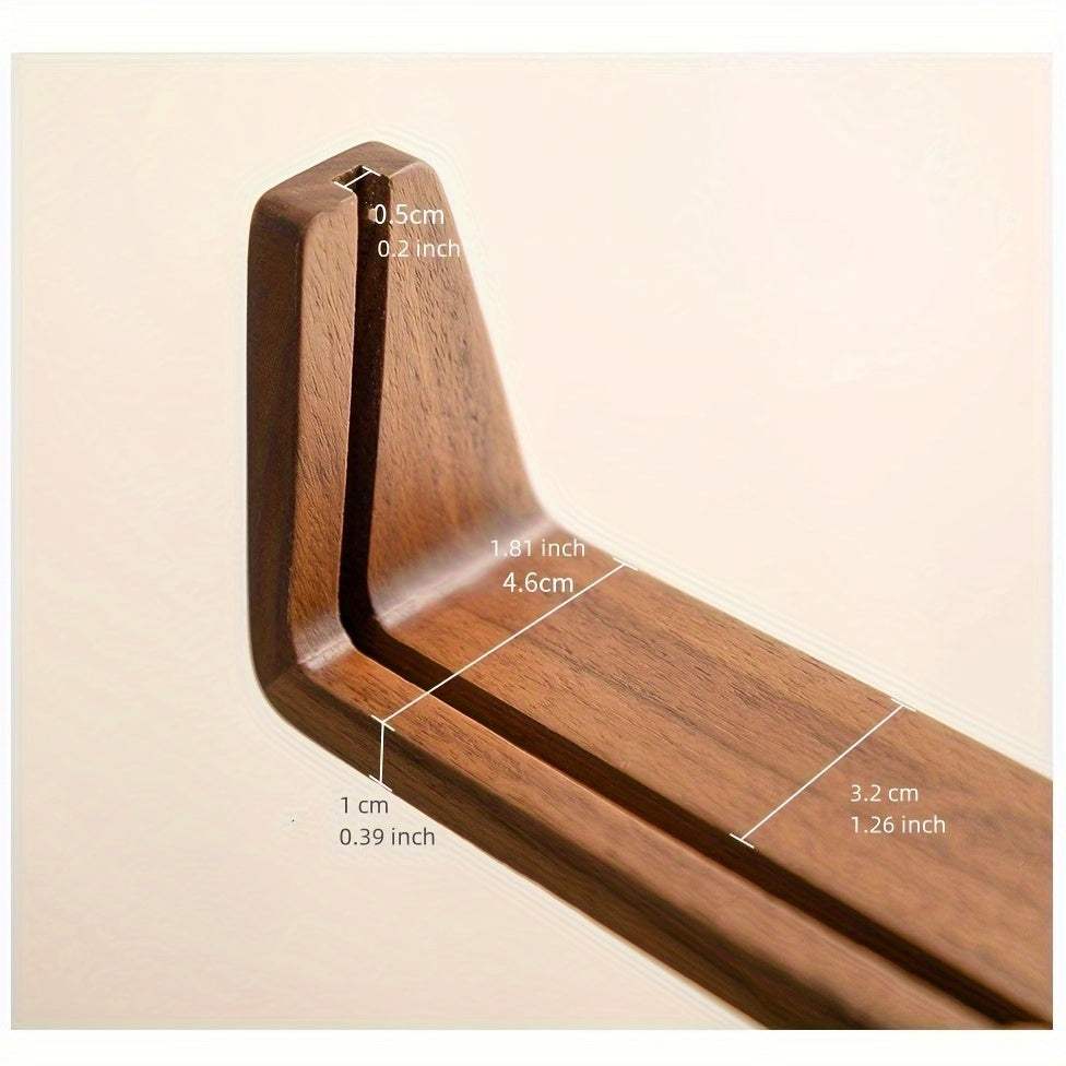 U Shaped Acrylic and Wood Photo Frame | Modern Minimalist Freestanding Picture Display Stand