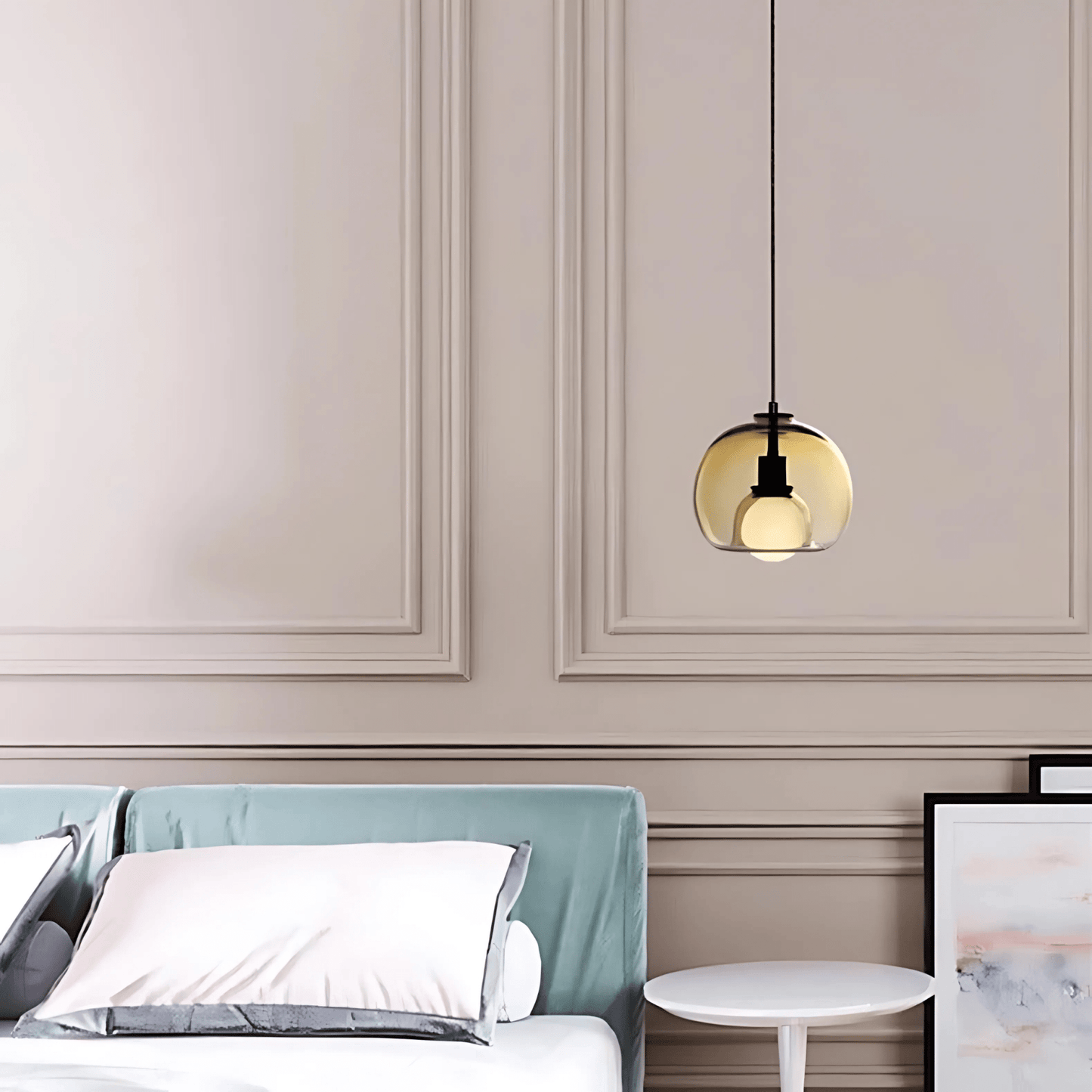 Glasnor Glass Pendant Light | Handblown Glass Hanging Lamp For Dining Rooms and Kitchen Islands