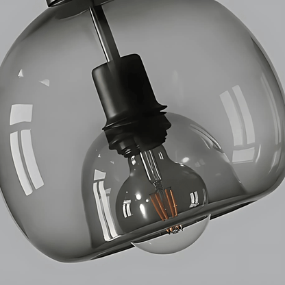 Glasnor Glass Pendant Light | Handblown Glass Hanging Lamp For Dining Rooms and Kitchen Islands