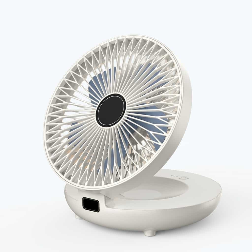 Zephyra Quiet Portable Cooling Fan | Multi Speed Desk and Bedside Fan With Soft Night Light