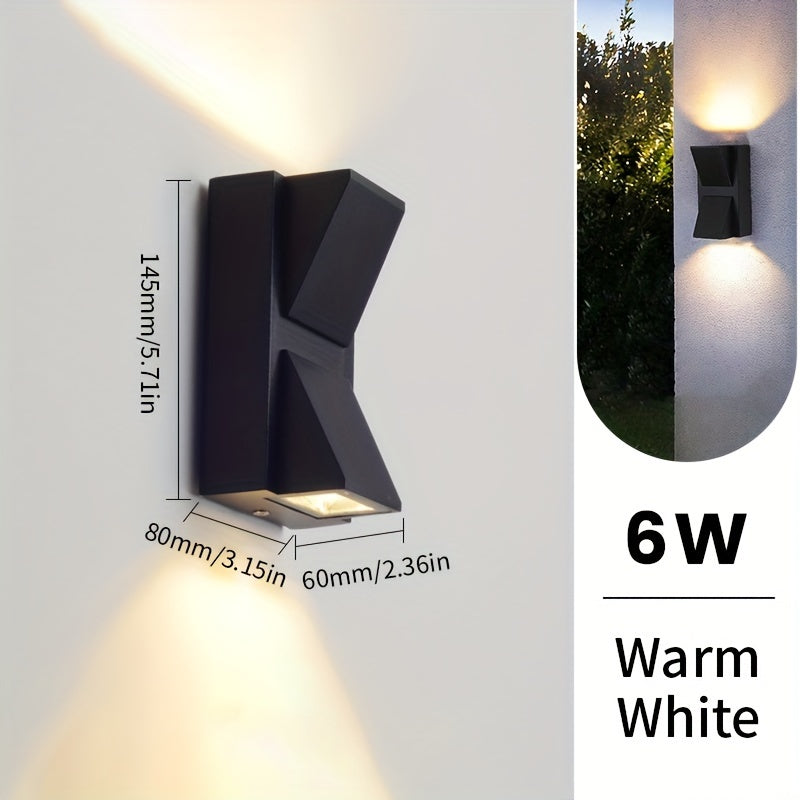 Modern LED Outdoor Wall Light | 3W and 6W Waterproof Decorative Wall Fixture For Garden Walls