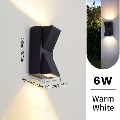 Modern LED Outdoor Wall Light | 3W and 6W Waterproof Decorative Wall Fixture For Garden Walls