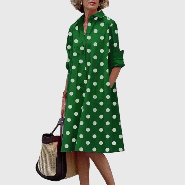 Paige Relaxed Midi Dress with Pockets