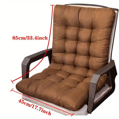 Outdoor Chair Cushion | Durable Water Resistant Polyester Seat Pad For Patio and Dining Chairs