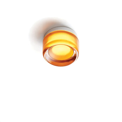 Aurelva Wall Lamp | Modern LED Sconce In An Amber, Smoke Grey or White Glass Colourway Finish