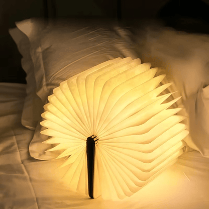 Pagelume Foldable Table Lamp | 360 Degree Rechargeable Book Light For Desks, Beds and Travel