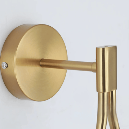 Droplet Wall Light | Modern Teardrop Wall Lamp In A Brushed Brass or Satin Black Metal Finish
