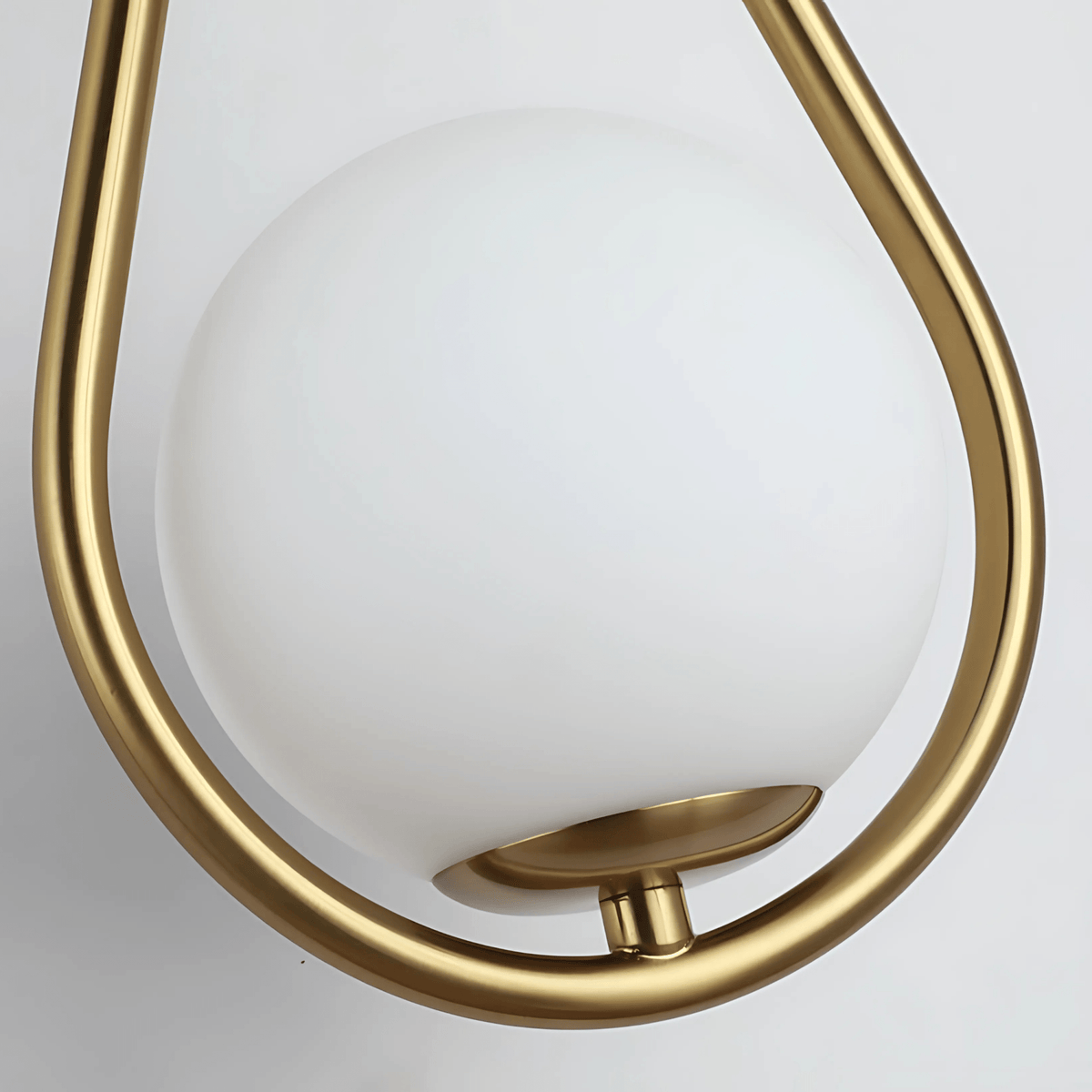 Droplet Wall Light | Modern Teardrop Wall Lamp In A Brushed Brass or Satin Black Metal Finish