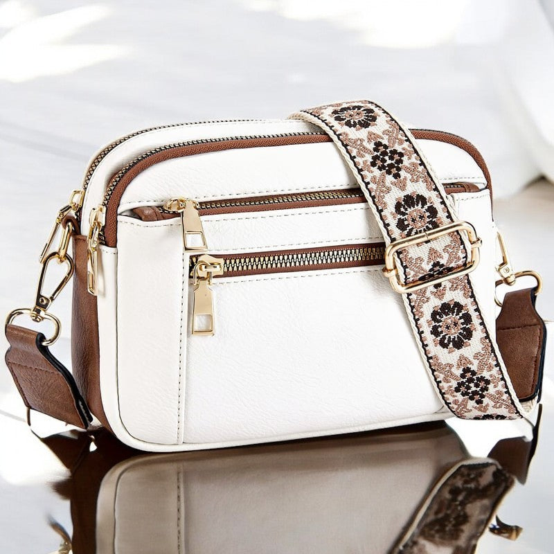 Camilla Structured Leather-Look Shoulder Bag