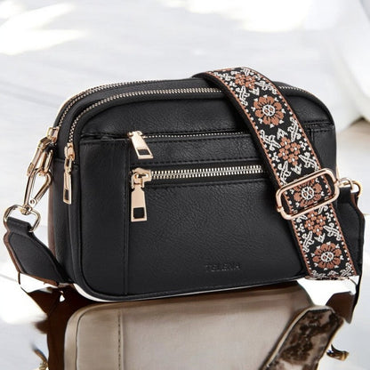 Camilla Structured Leather-Look Shoulder Bag
