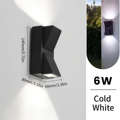 Modern LED Outdoor Wall Light | 3W and 6W Waterproof Decorative Wall Fixture For Garden Walls