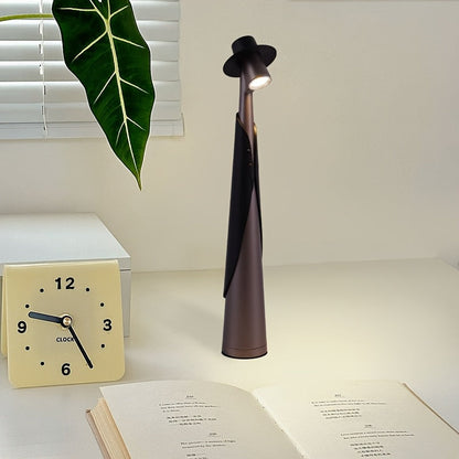 Rechargeable LED Hat Lamp | Creative Touch Desk Light For Bedsides, Shelves and Windowsills