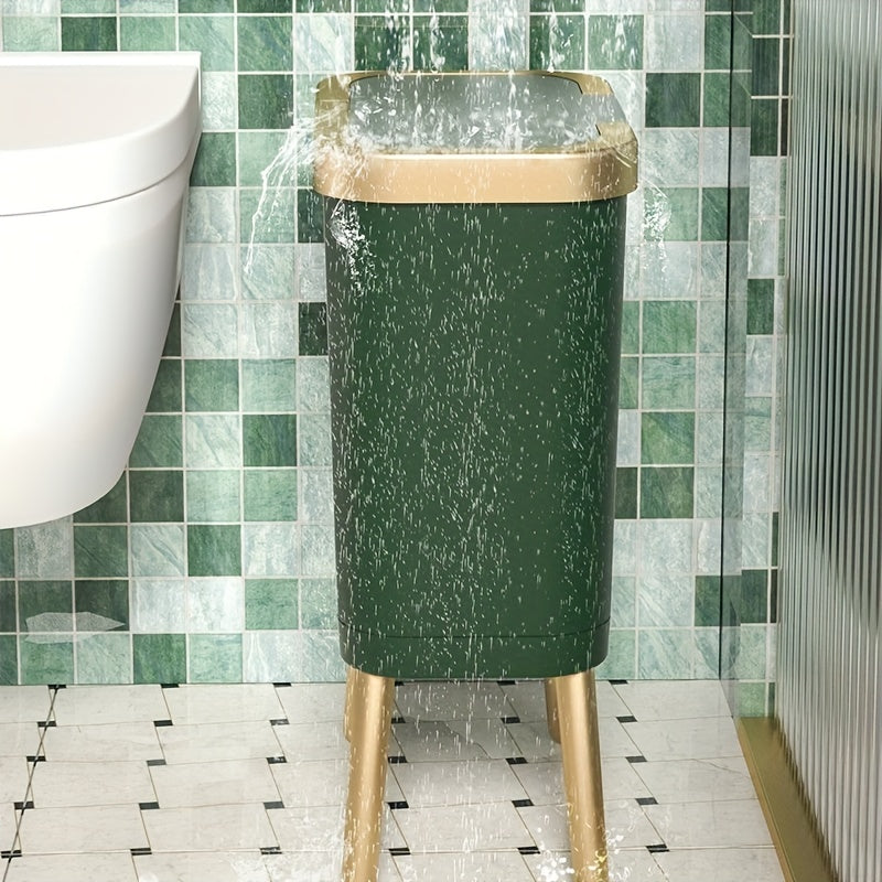 15L Odour Sealing Trash Can With Elevated Legs | Modern Waste Bin For Kitchens and Bathrooms