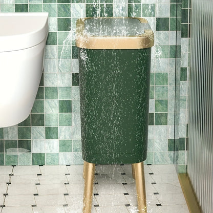 15L Odour Sealing Trash Can With Elevated Legs | Modern Waste Bin For Kitchens and Bathrooms