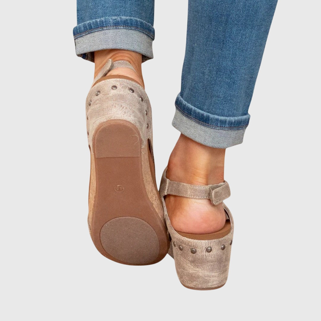 Adela Cushioned Comfort Flat Sandals